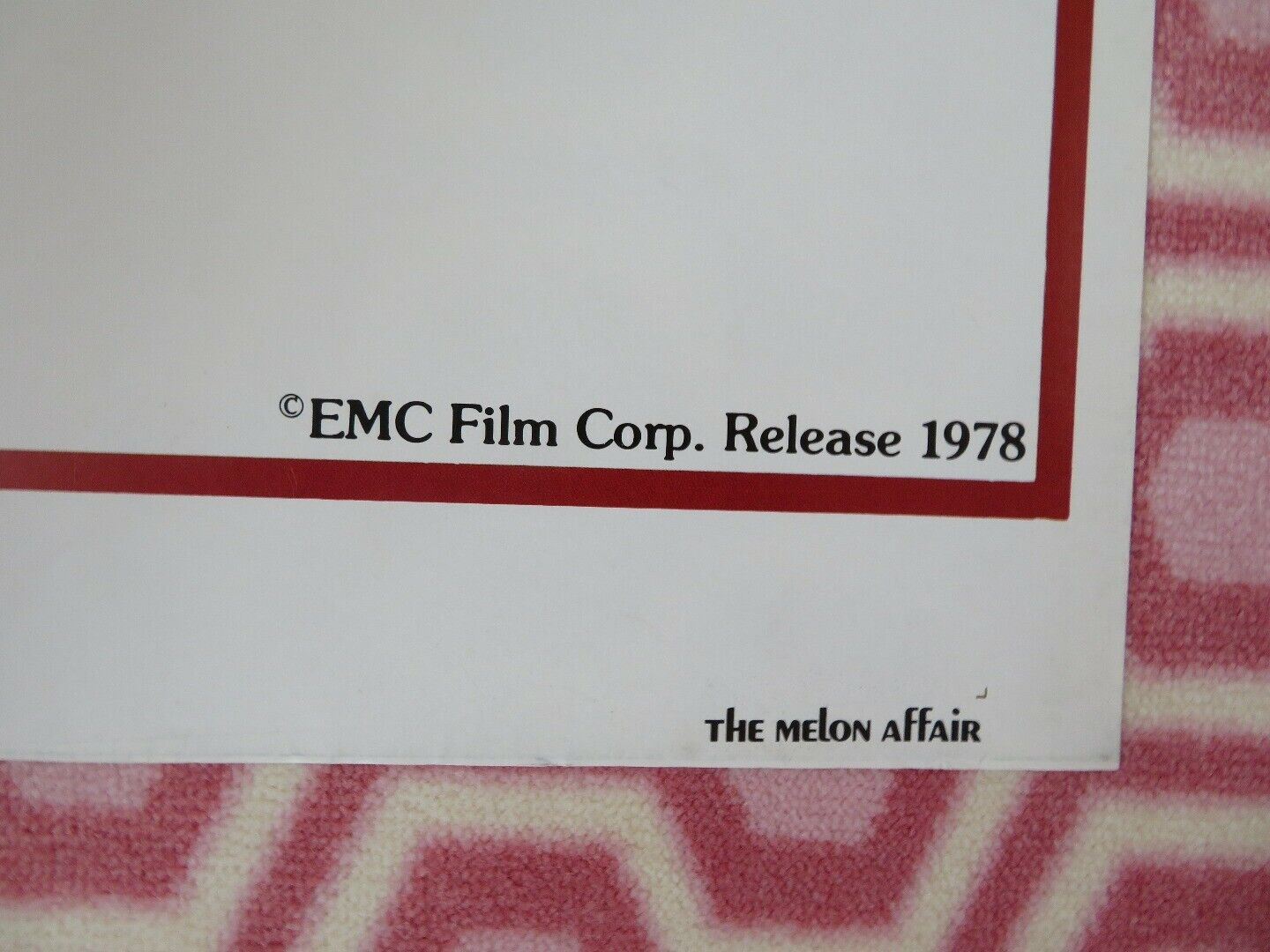 THE MELON AFFAIR ONE SHEET POSTER FOLDED FRANK CORSENTINO HAJI COMEDY 1978 Movie posters