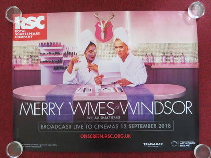 THE MERRY WIVES OF WINDSOR UK QUAD ROLLED POSTER DAVID TROUGHTON 2018 Rendezvous Cinema Movie posters