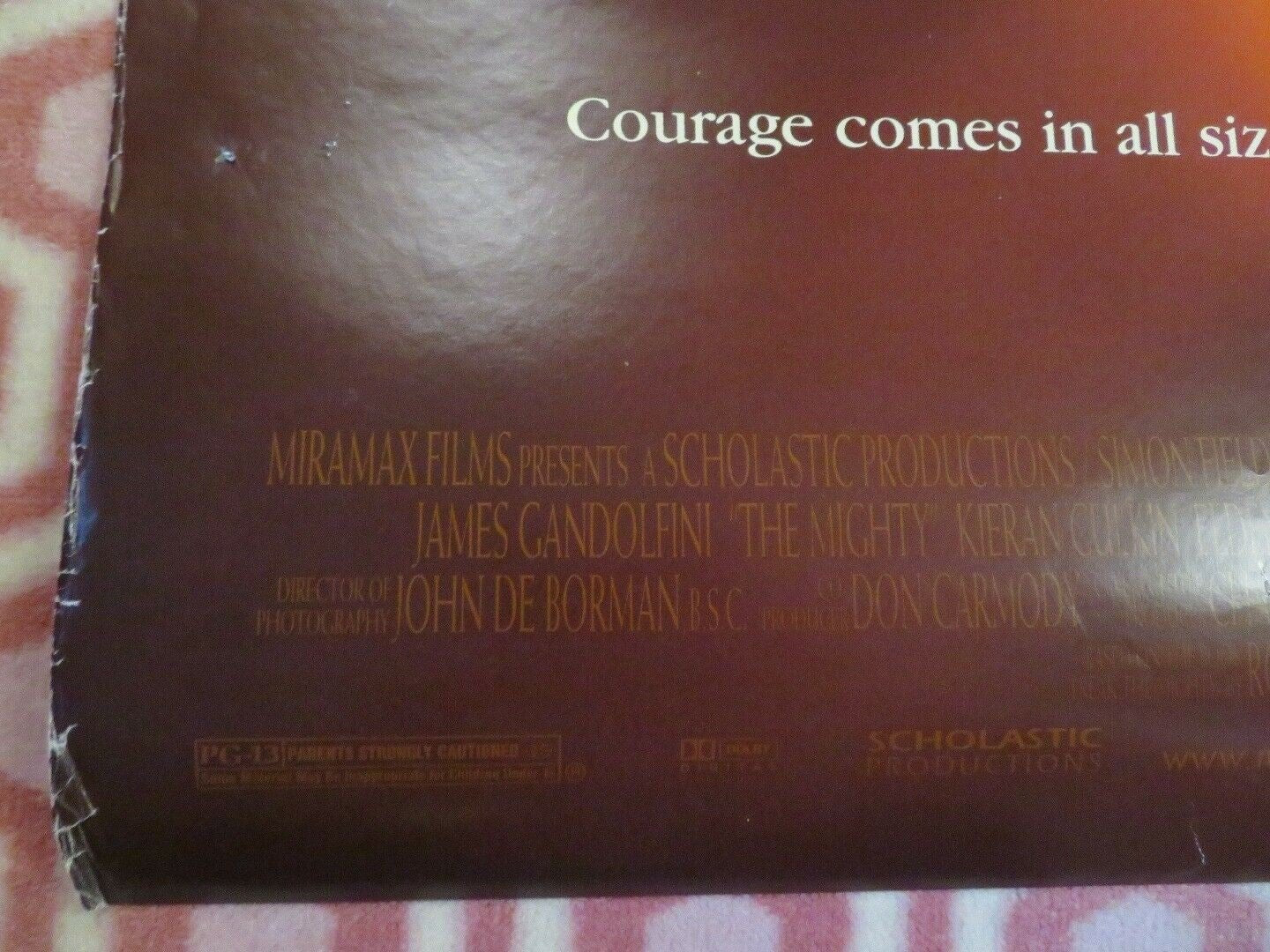 THE MIGHTY US ONE SHEET ROLLED POSTER SHARON STONE 1999 Rendezvous Cinema Movie posters