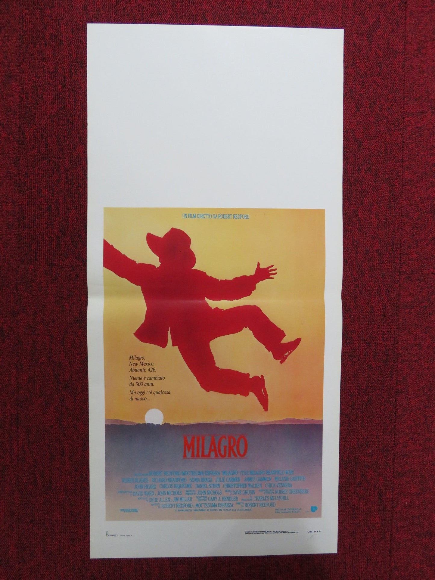 THE MILAGRO BEANFIELD WAR ITALIAN LOCANDINA POSTER RUBEN BLADES BRADFORD 1988 Rendezvous Cinema Movie posters