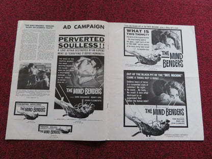 THE MIND BENDERS US PRESSBOOK UNCUT DIRK BOGADE MARY URE 1963 Rendezvous Cinema Movie posters