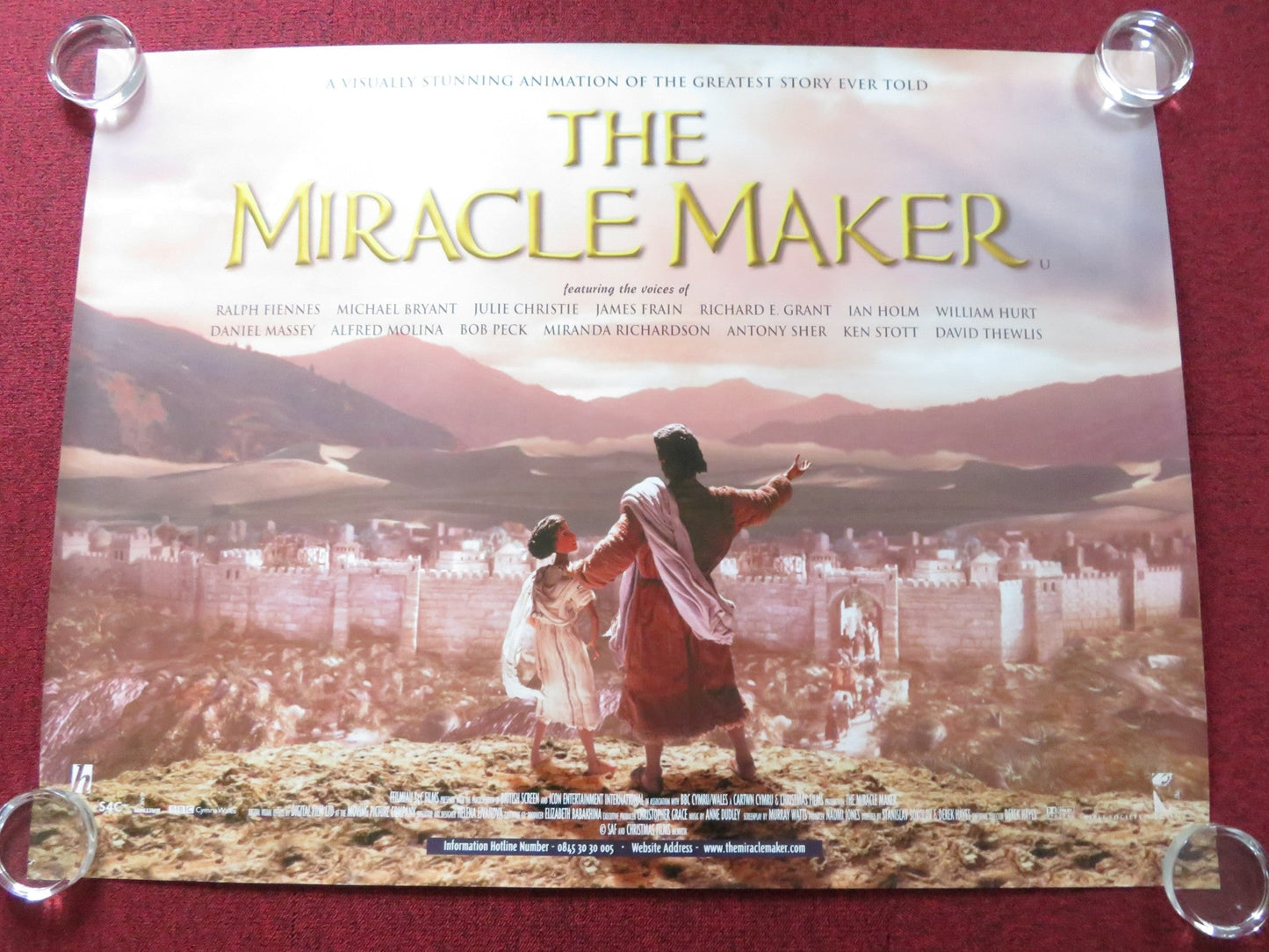 THE MIRACLE MAKER UK QUAD (30"x 40") ROLLED POSTER RALPH FIENNES BRYANT 2000 Rendezvous Cinema Movie posters