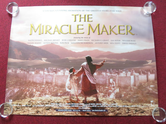 THE MIRACLE MAKER UK QUAD (30"x 40") ROLLED POSTER RALPH FIENNES BRYANT 2000 Rendezvous Cinema Movie posters