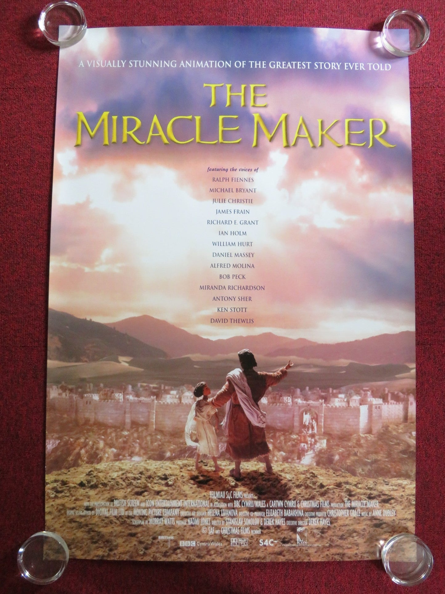 THE MIRACLE MAKER US ONE SHEET ROLLED POSTER RALPH FIENNES JULIE CHRISTIE 2000 Rendezvous Cinema Movie posters