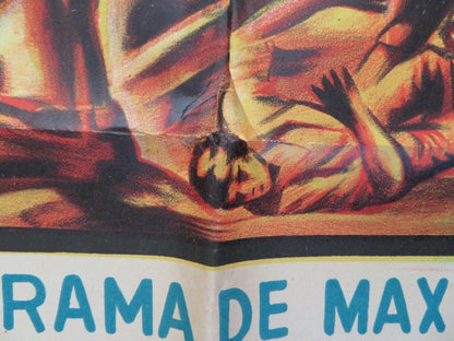 THE MIRACLE MEXICO FOLDED ONE SHEET POSTER ROGER MOORE CARROLL BAKER 1959 Movie posters