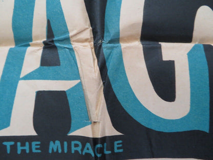 THE MIRACLE MEXICO FOLDED ONE SHEET POSTER ROGER MOORE CARROLL BAKER 1959 Movie posters