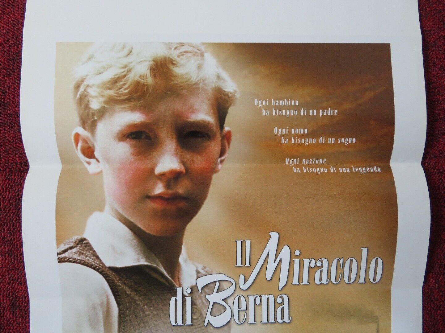 THE MIRACLE OF BERN ITALIAN LOCANDINA (27.5"x13") POSTER LOUIS KLAMROTH 2003 Movie posters