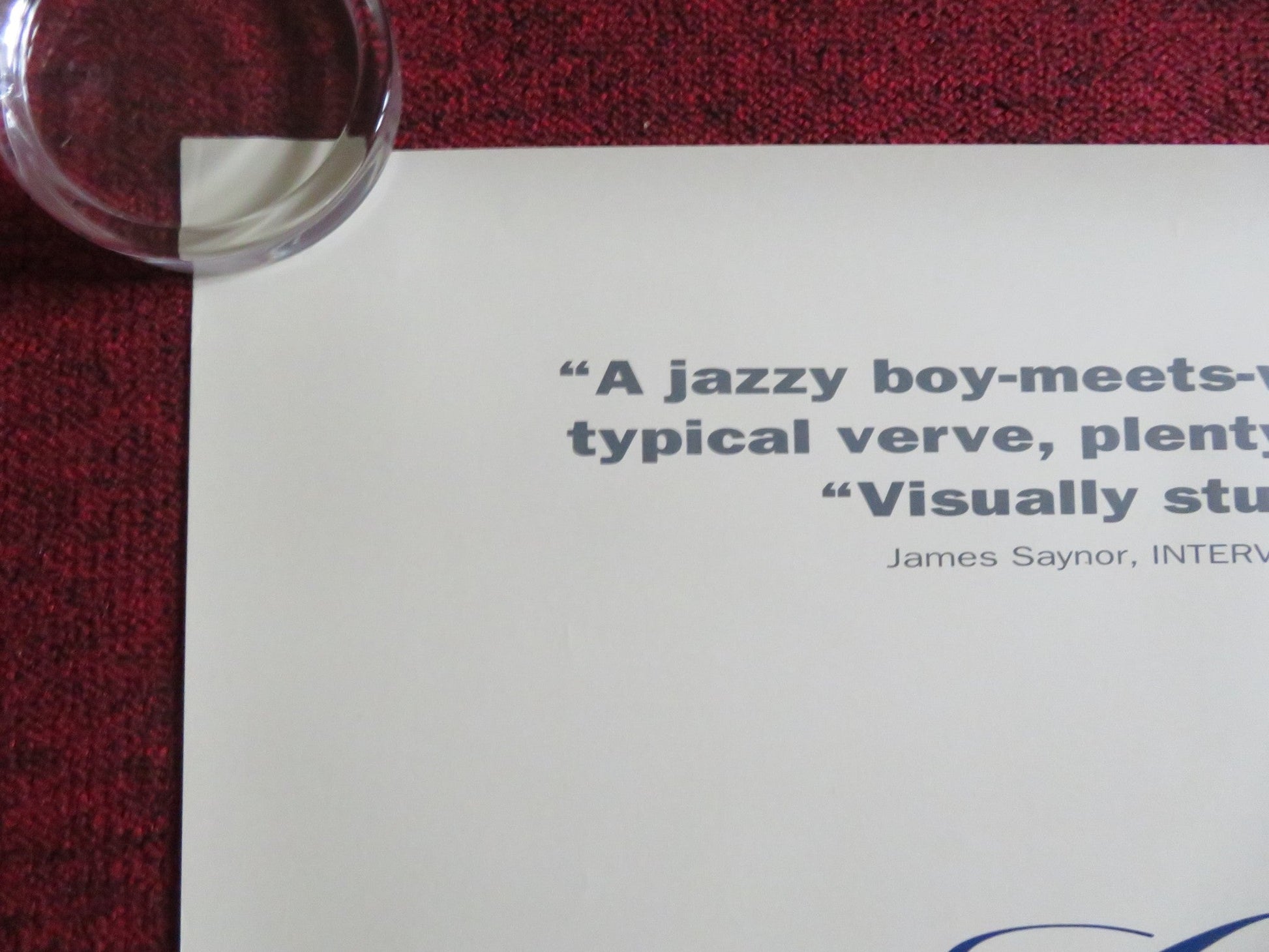 THE MIRACLE US ONE SHEET ROLLED POSTER BEVERLY D'ANGELO DONAL MCCANN 1991 Rendezvous Cinema Movie posters