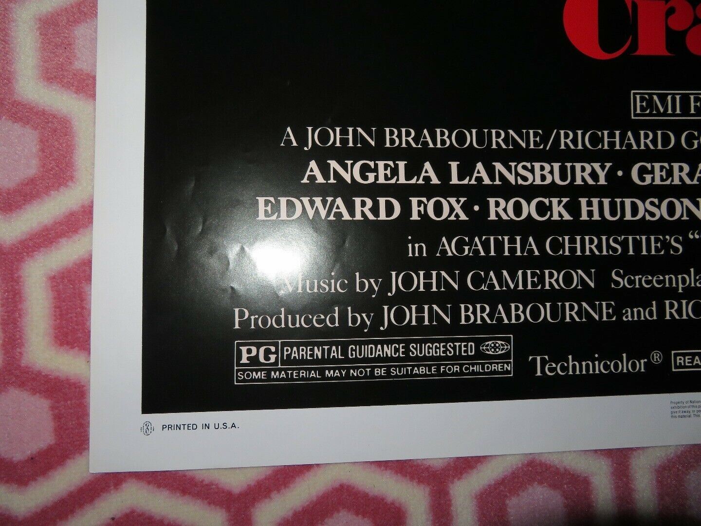 THE MIRROR CRACK'D US ONE SHEET POSTER AGASHA CHRISTIE ANGELA LANSBURY Rendezvous Cinema Movie posters