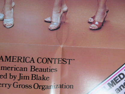 THE MISS NUDE AMERICA CONTEST FOLDED US ONE SHEET POSTER JIM BLAKE 1976 Movie posters