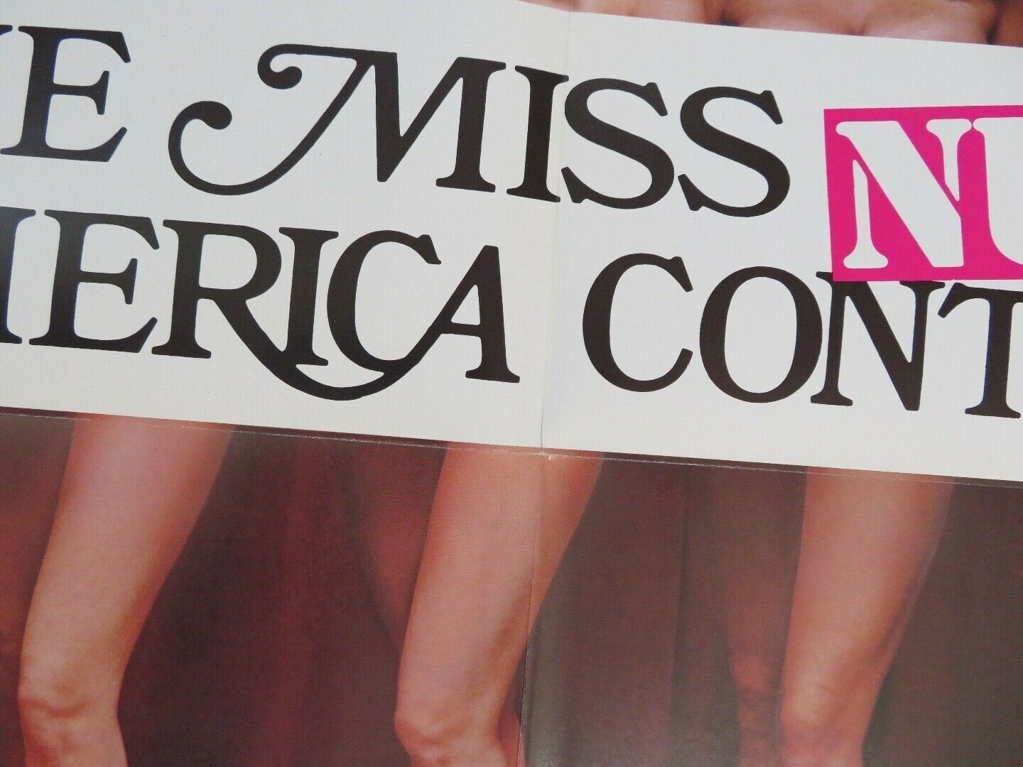 THE MISS NUDE AMERICA CONTEST FOLDED US ONE SHEET POSTER JIM BLAKE 1976 Movie posters