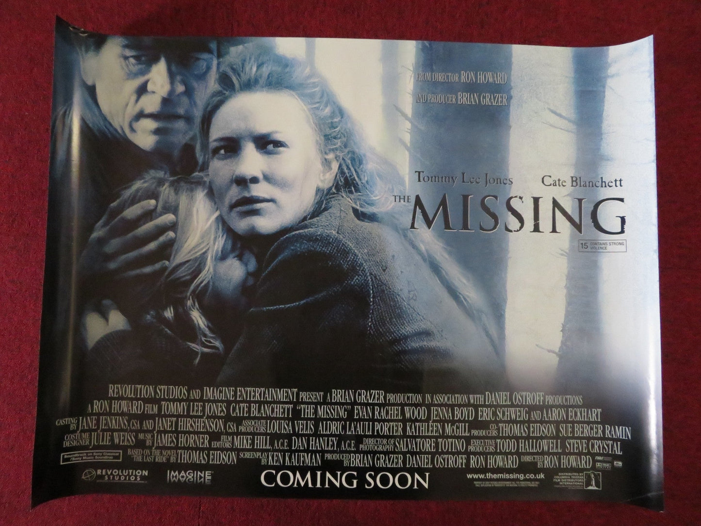 THE MISSING UK QUAD (30"x 40") ROLLED POSTER TOMMY LEE JONES CATE BLANCHETT 2003 Rendezvous Cinema Movie posters