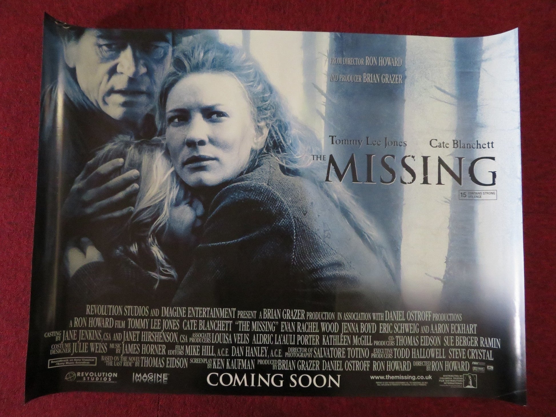 THE MISSING UK QUAD (30"x 40") ROLLED POSTER TOMMY LEE JONES CATE BLANCHETT 2003 Rendezvous Cinema Movie posters