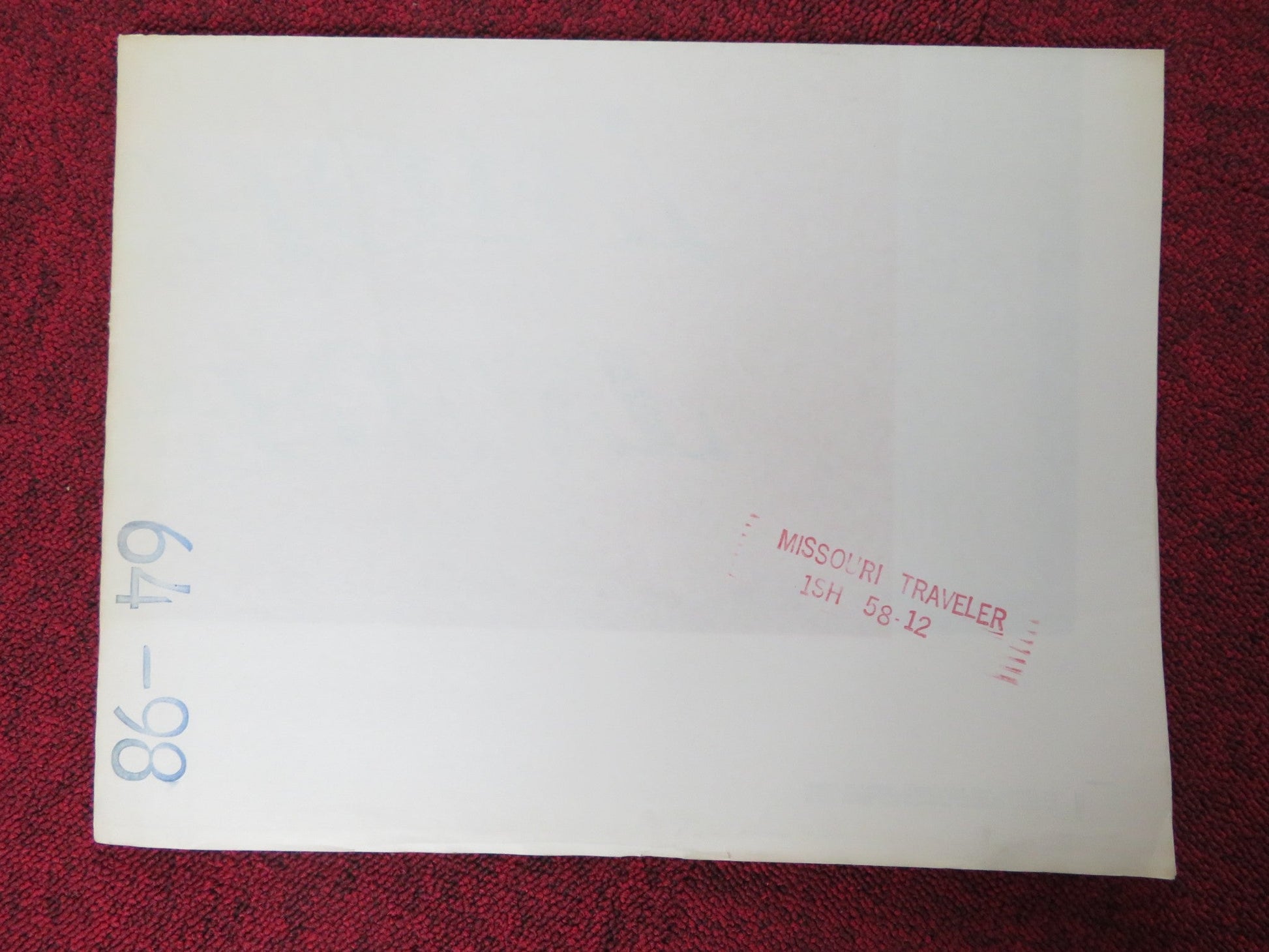 THE MISSOURI TRAVELER FOLDED US ONE SHEET POSTER BRANDON DE WILDE MARVIN 1958 Rendezvous Cinema Movie posters