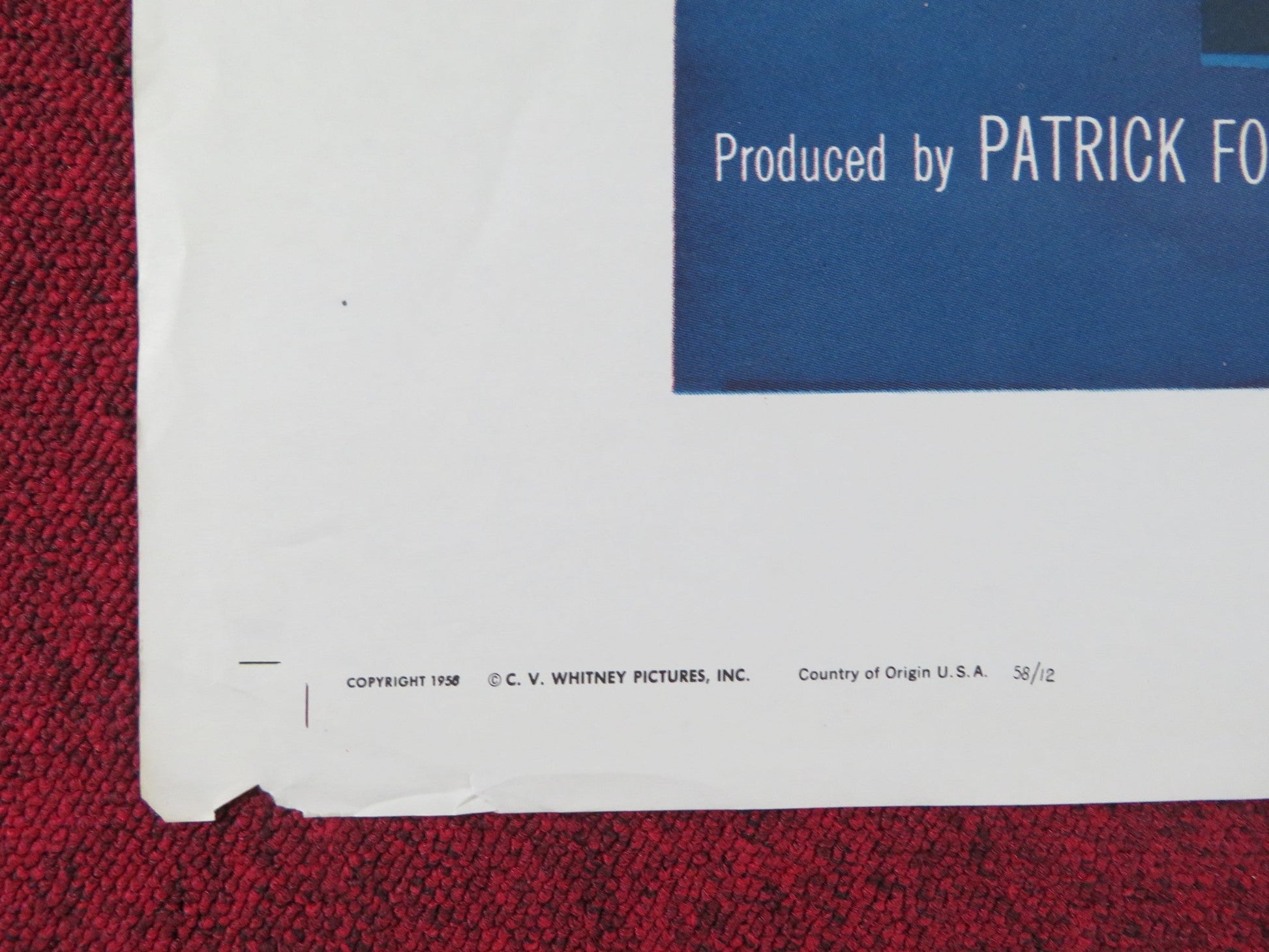 THE MISSOURI TRAVELER FOLDED US ONE SHEET POSTER BRANDON DE WILDE MARVIN 1958 Rendezvous Cinema Movie posters