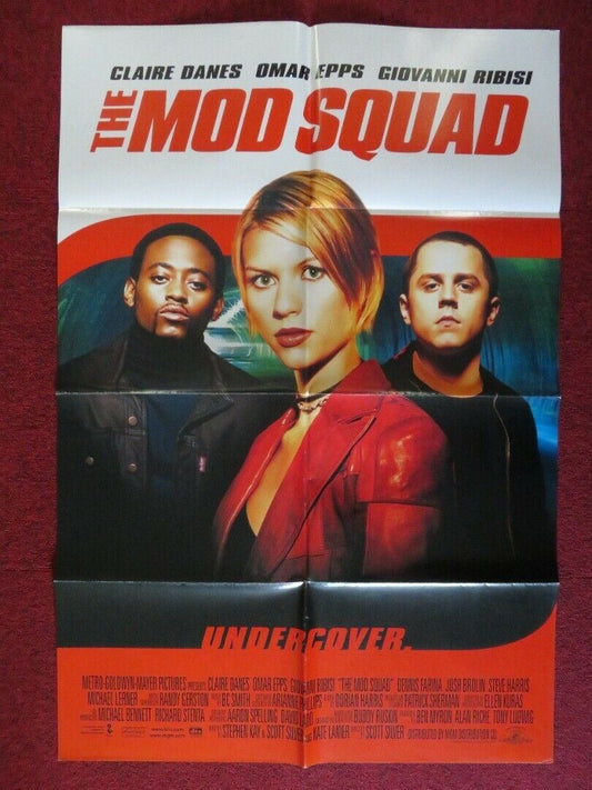 THE MOD SQUAD ONE FOLDED US ONE SHEET POSTER CLAIRE DANES GIOVANNI RIBISI 1998 Movie posters