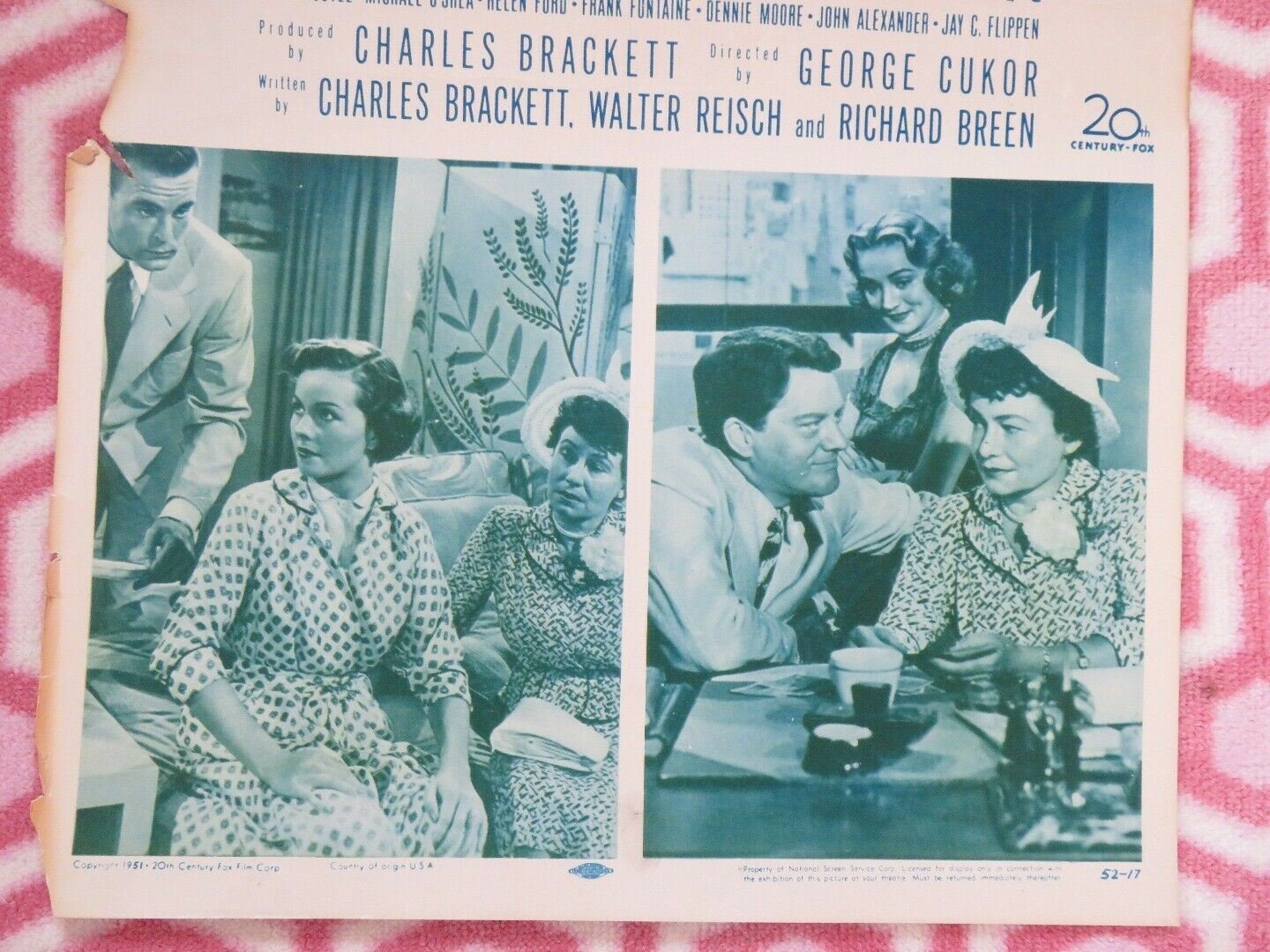 THE MODEL AND THE MARRIAGE BROKER US INSERT (14"x 36") POSTER JEANNE CRAIN 1951 Movie posters