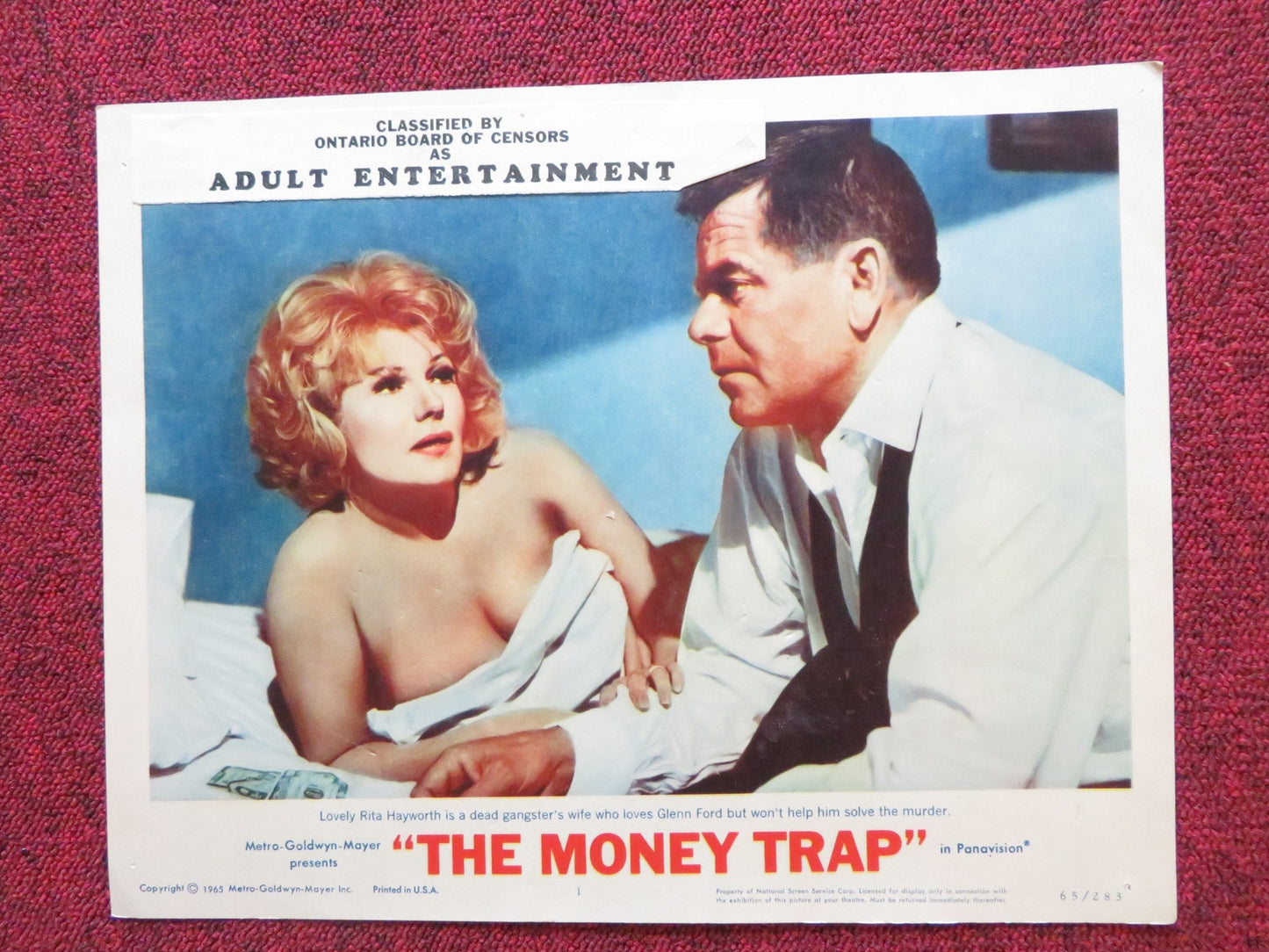 THE MONEY TRAP US LOBBY CARD FULL SET GLENN FORD RITA HAYWORTH 1965 Rendezvous Cinema Movie posters