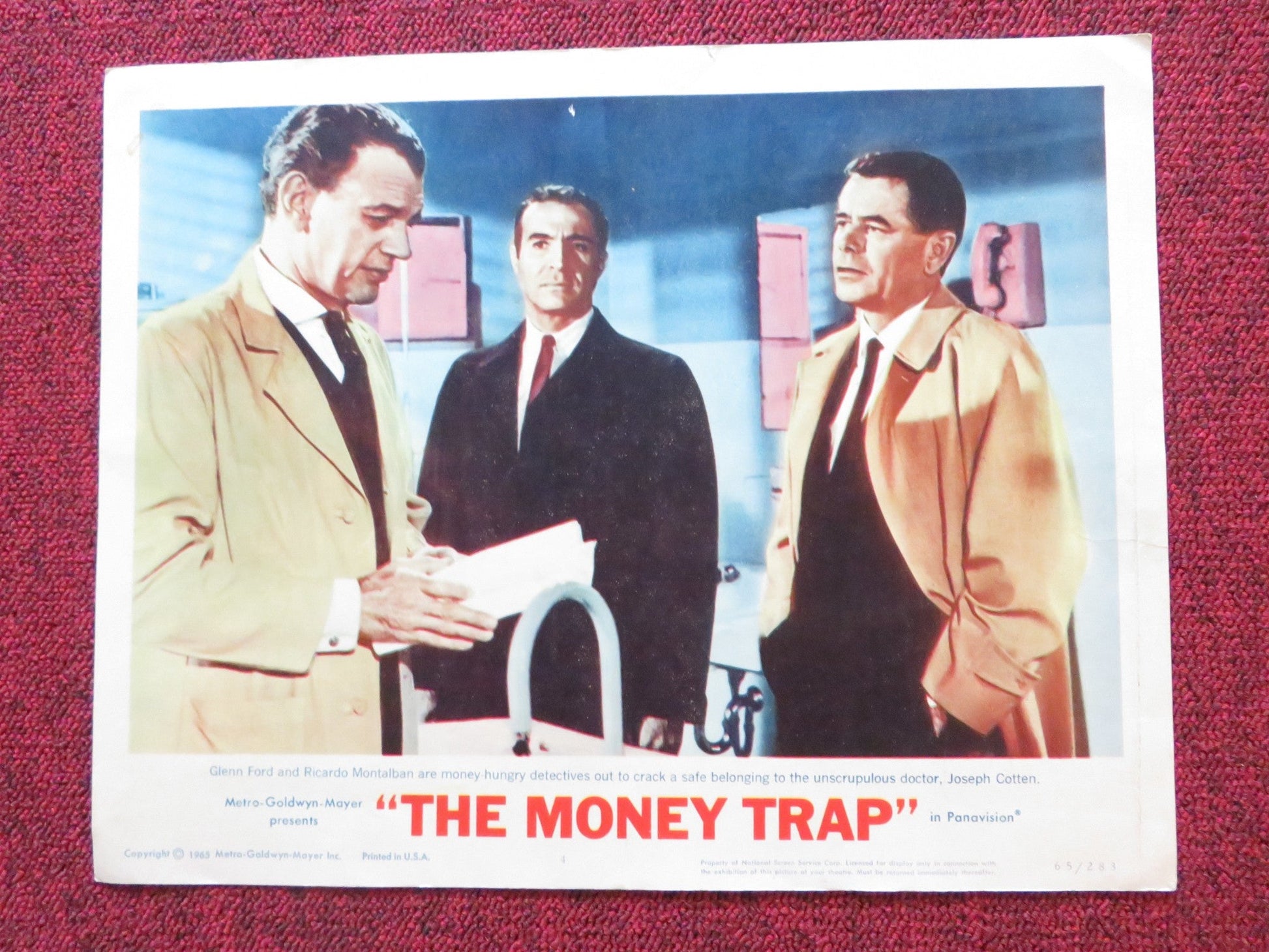 THE MONEY TRAP US LOBBY CARD FULL SET GLENN FORD RITA HAYWORTH 1965 Rendezvous Cinema Movie posters