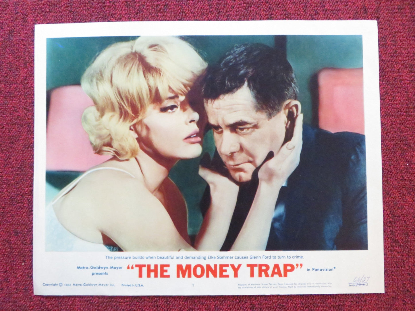 THE MONEY TRAP US LOBBY CARD FULL SET GLENN FORD RITA HAYWORTH 1965 Rendezvous Cinema Movie posters