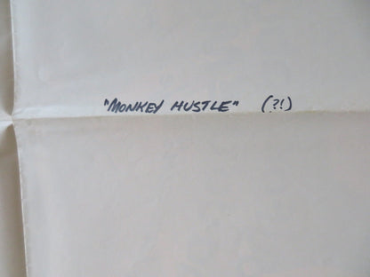 THE MONKEY HUSTLE FOLDED US ONE SHEET POSTER YAPHET KOTTO KIRK CALLOWAY 1976 Rendezvous Cinema Movie posters