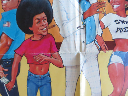 THE MONKEY HUSTLE FOLDED US ONE SHEET POSTER YAPHET KOTTO KIRK CALLOWAY 1976 Rendezvous Cinema Movie posters