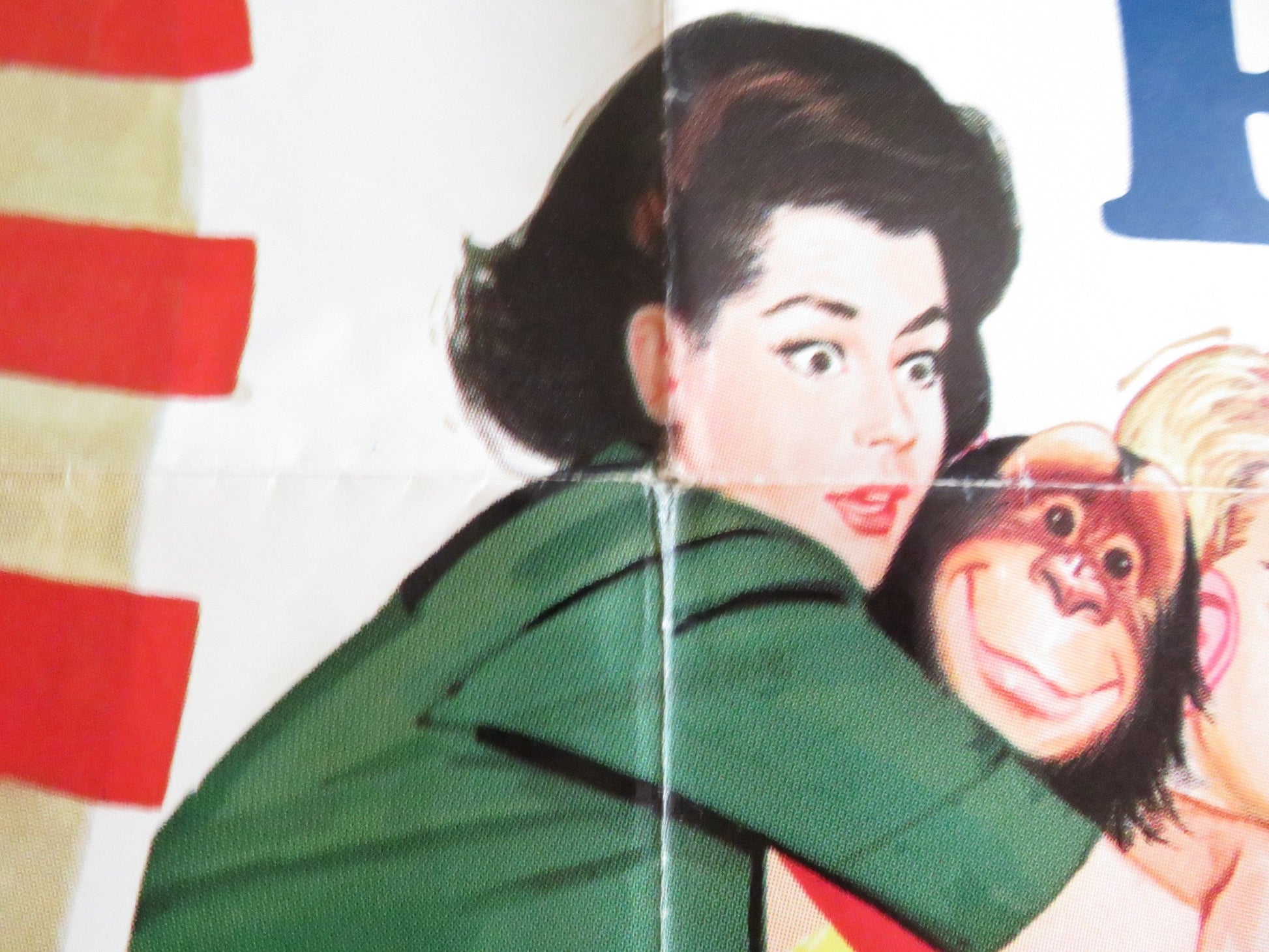 THE MONKEY'S UNCLE FOLDED US ONE SHEET POSTER DISNEY TOMMY KIRK 1964 Rendezvous Cinema Movie posters