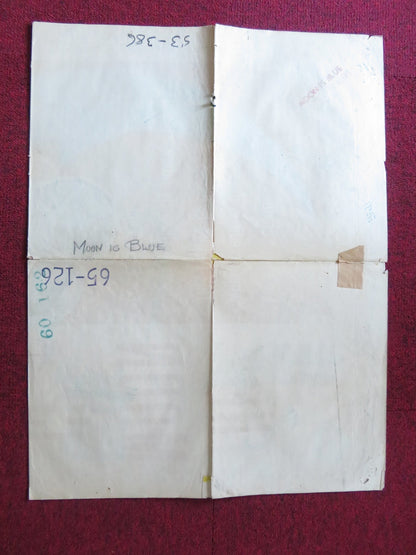 THE MOON IS BLUE FOLDED US ONE SHEET POSTER WILLIAM HOLDEN DAVID NIVEN 1953 Rendezvous Cinema Movie posters