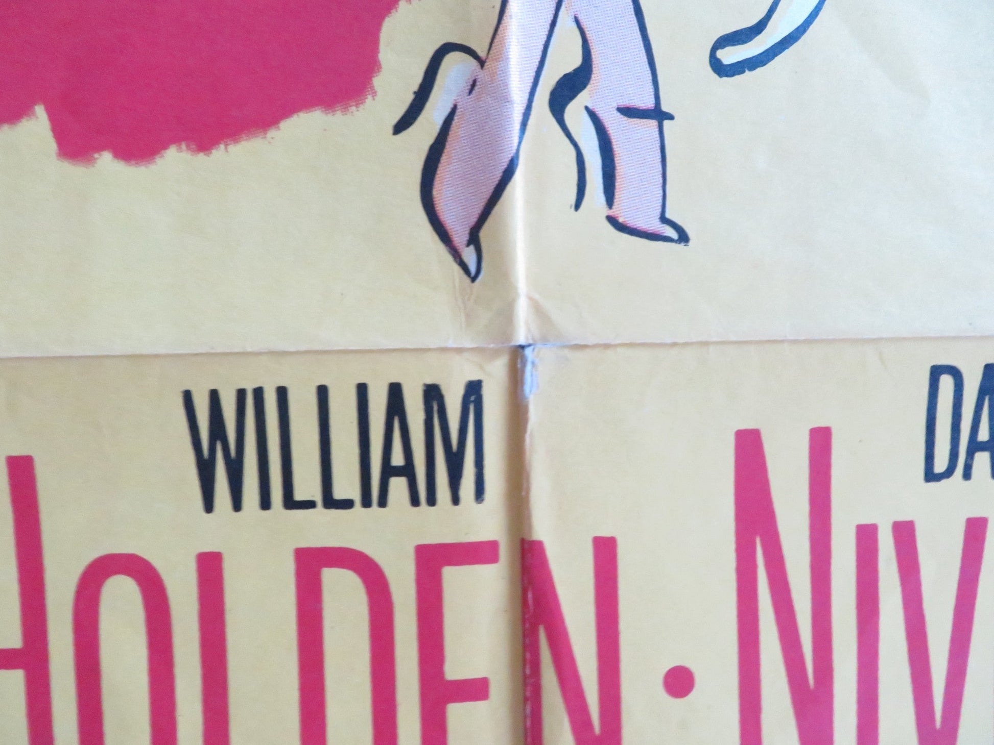 THE MOON IS BLUE FOLDED US ONE SHEET POSTER WILLIAM HOLDEN DAVID NIVEN 1953 Rendezvous Cinema Movie posters