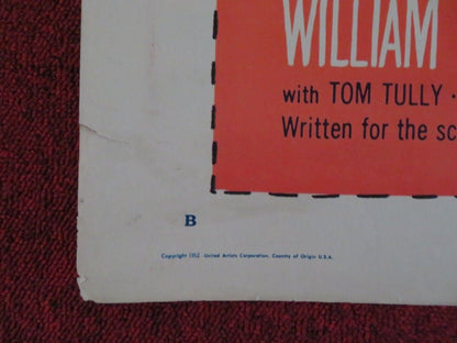 THE MOON IS BLUE US HALF SHEET (22"x 28") POSTER WILLIAM HOLDEN 1953 - Rendezvous Cinema