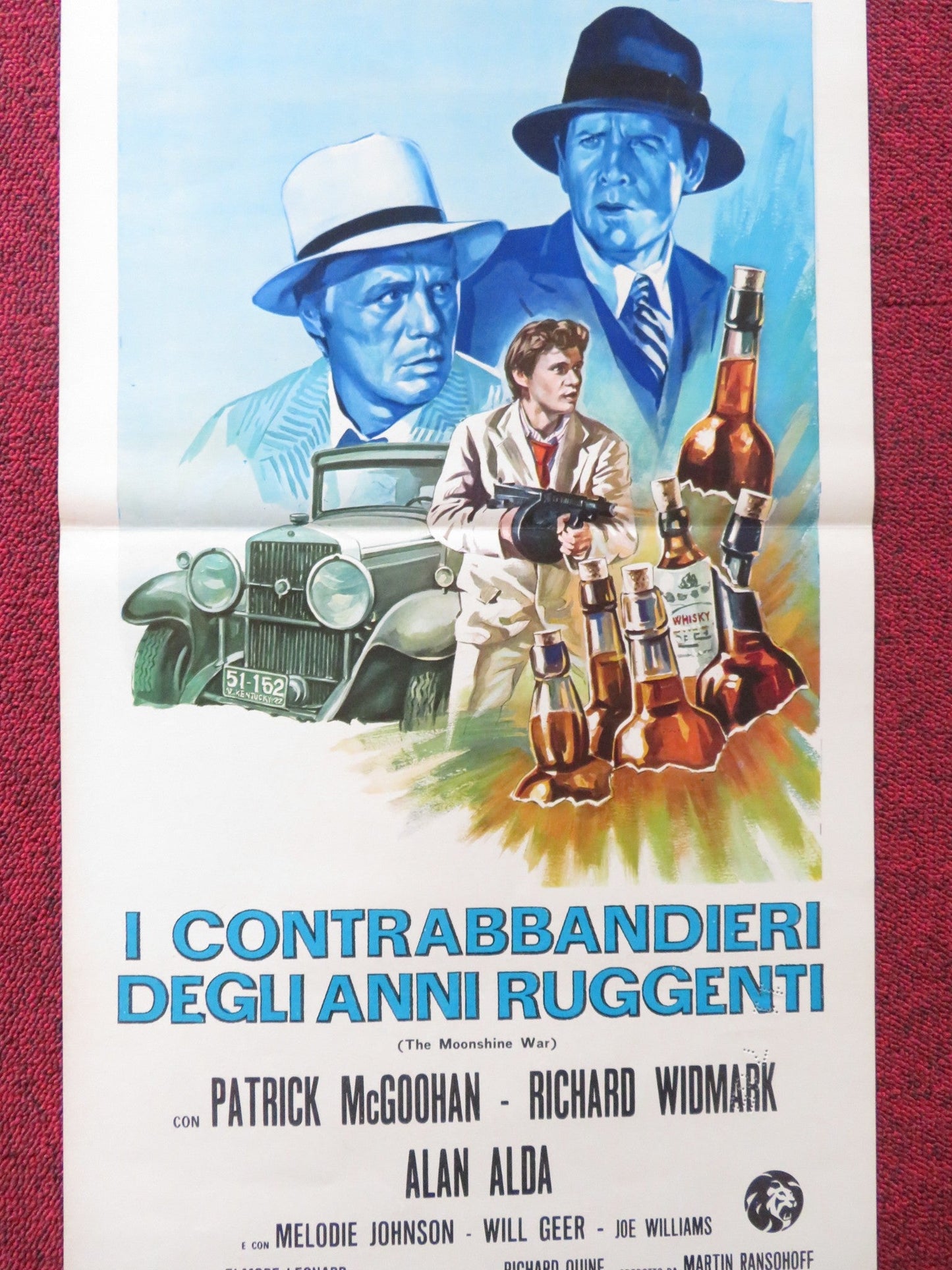 THE MOONSHINE WAR ITALIAN LOCANDINA POSTER PATRICK MCGOOHAN RICHARD WIDMARK 1970 Rendezvous Cinema Movie posters