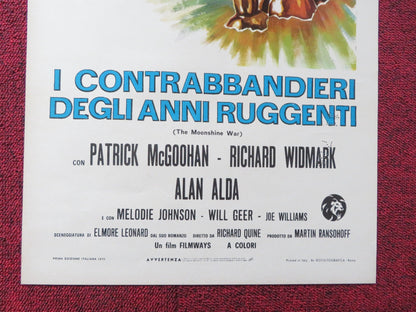 THE MOONSHINE WAR ITALIAN LOCANDINA POSTER PATRICK MCGOOHAN RICHARD WIDMARK 1970 Rendezvous Cinema Movie posters