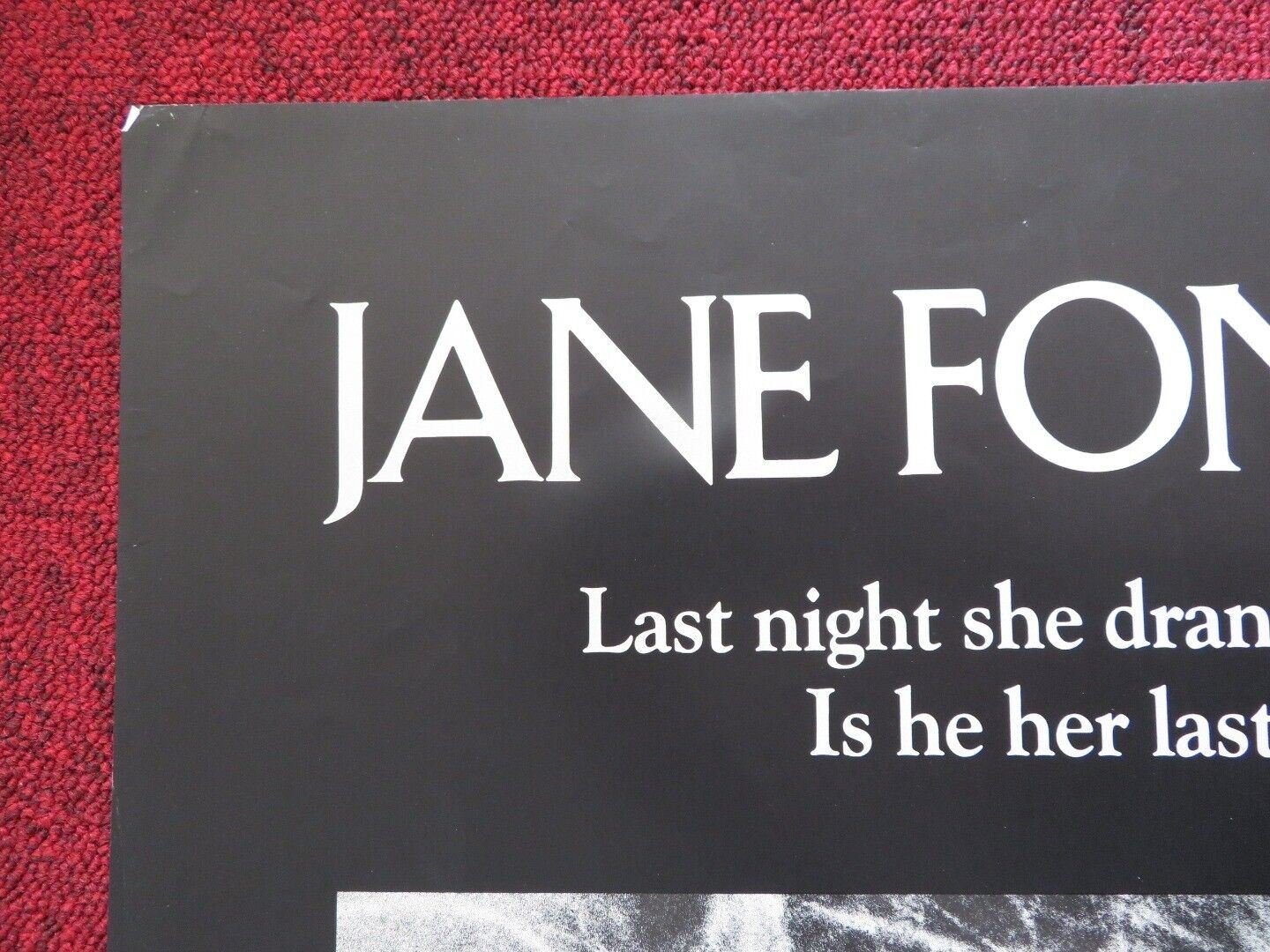 THE MORNING AFTER FOLDED US ONE SHEET POSTER JANE FONDA JEFF BRIDGES 1986 Movie posters