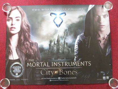 THE MORTAL INSTRUMENTS: CITY OF BONES UK QUAD ROLLED POSTER LILY COLLINS 2013 Rendezvous Cinema Movie posters