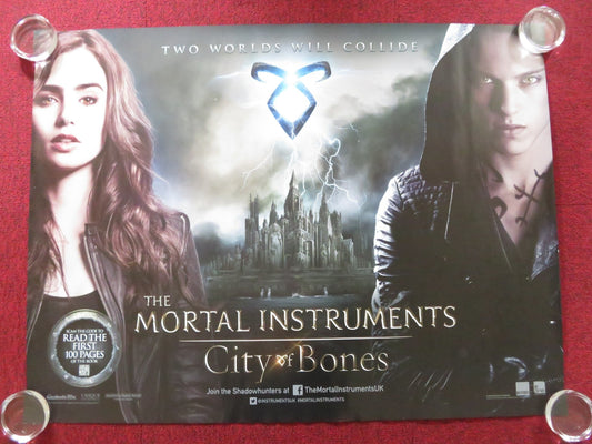 THE MORTAL INSTRUMENTS: CITY OF BONES UK QUAD ROLLED POSTER LILY COLLINS 2013 Rendezvous Cinema Movie posters