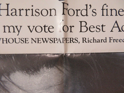 THE MOSQUITO COAST FOLDED US ONE SHEET POSTER HARRISON FORD HELEN MIRREN 1986 Movie posters