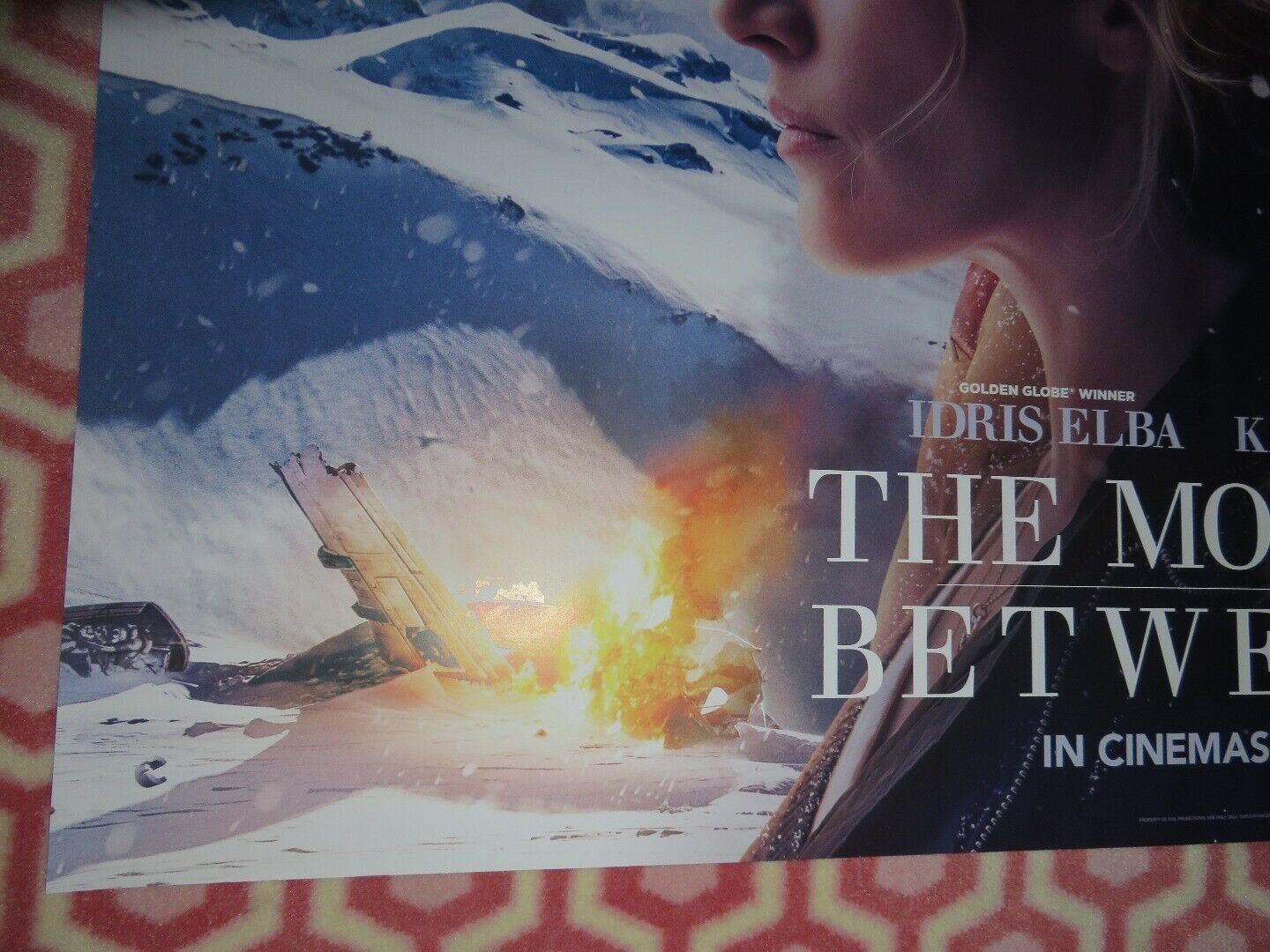 THE MOUNTAIN BETWEEN US BRITISH QUAD (30"x 40") ROLLED POSTER IDRIS ELBA 2017 Rendezvous Cinema Movie posters