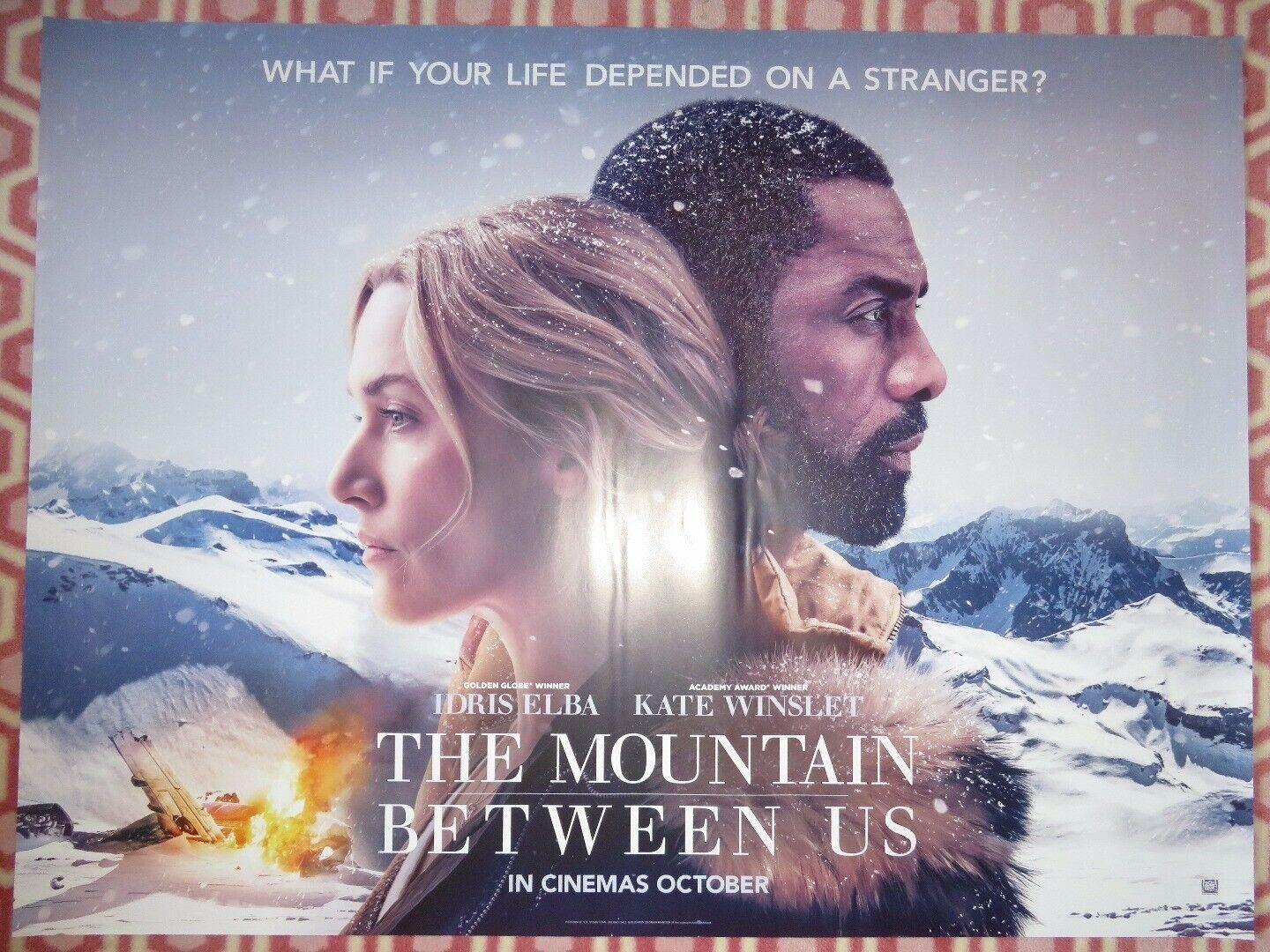 THE MOUNTAIN BETWEEN US BRITISH QUAD (30"x 40") ROLLED POSTER IDRIS ELBA 2017 Rendezvous Cinema Movie posters