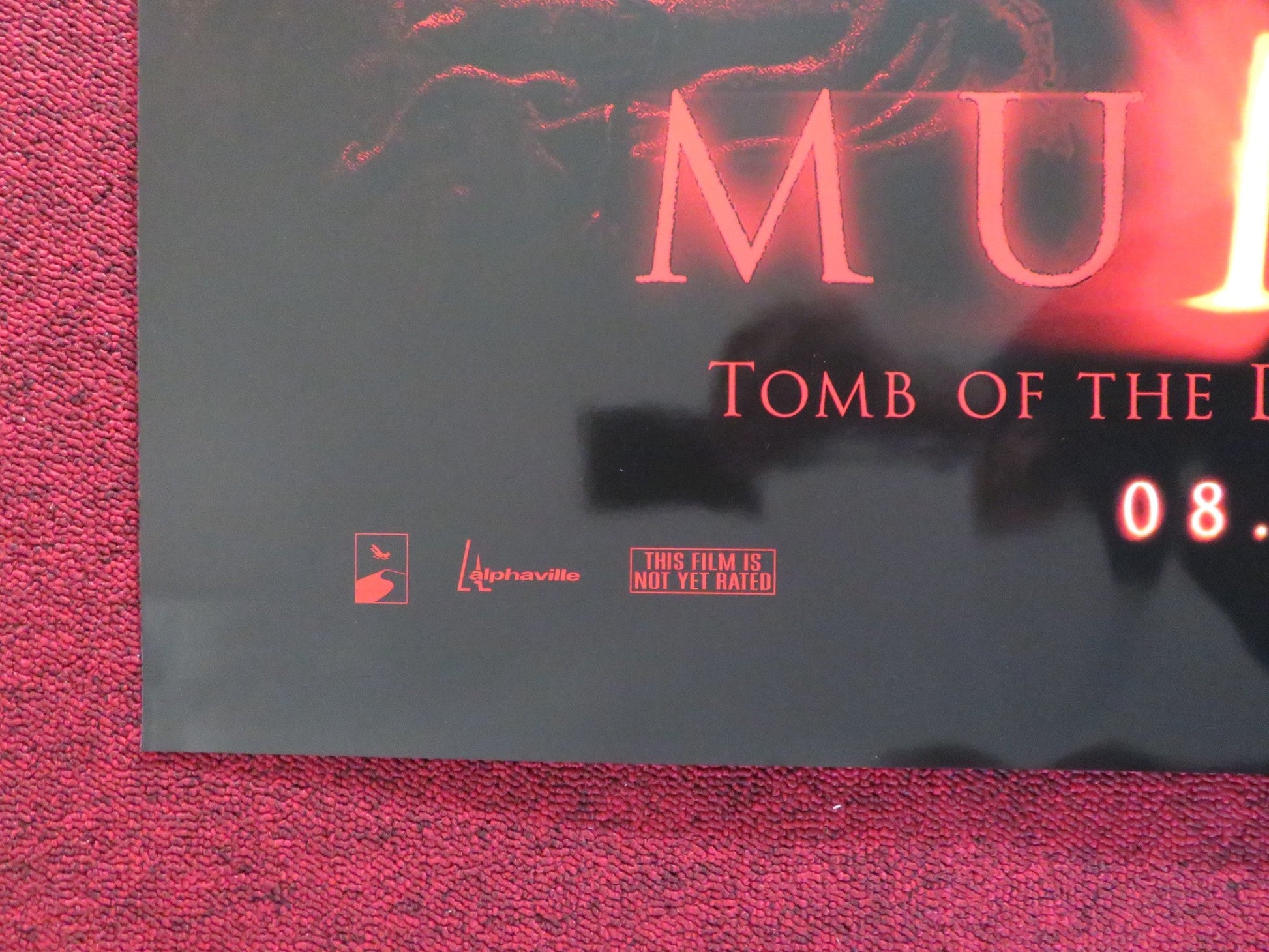 THE MUMMY TOMB OF THE DRAGON EMPEROR US ONE SHEET ROLLED POSTER B. FRASER 2008 Rendezvous Cinema Movie posters