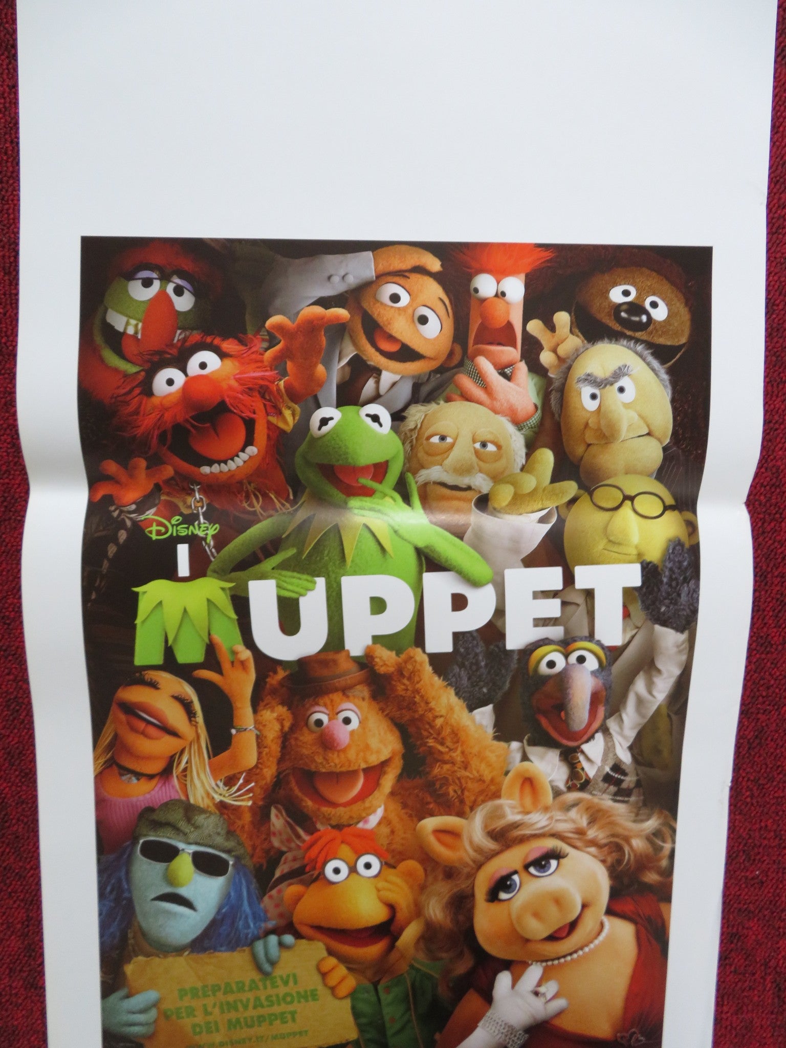 THE MUPPETS ITALIAN LOCANDINA POSTER DISNEY JASON SEGAL AMY ADAMS 2011 Rendezvous Cinema Movie posters