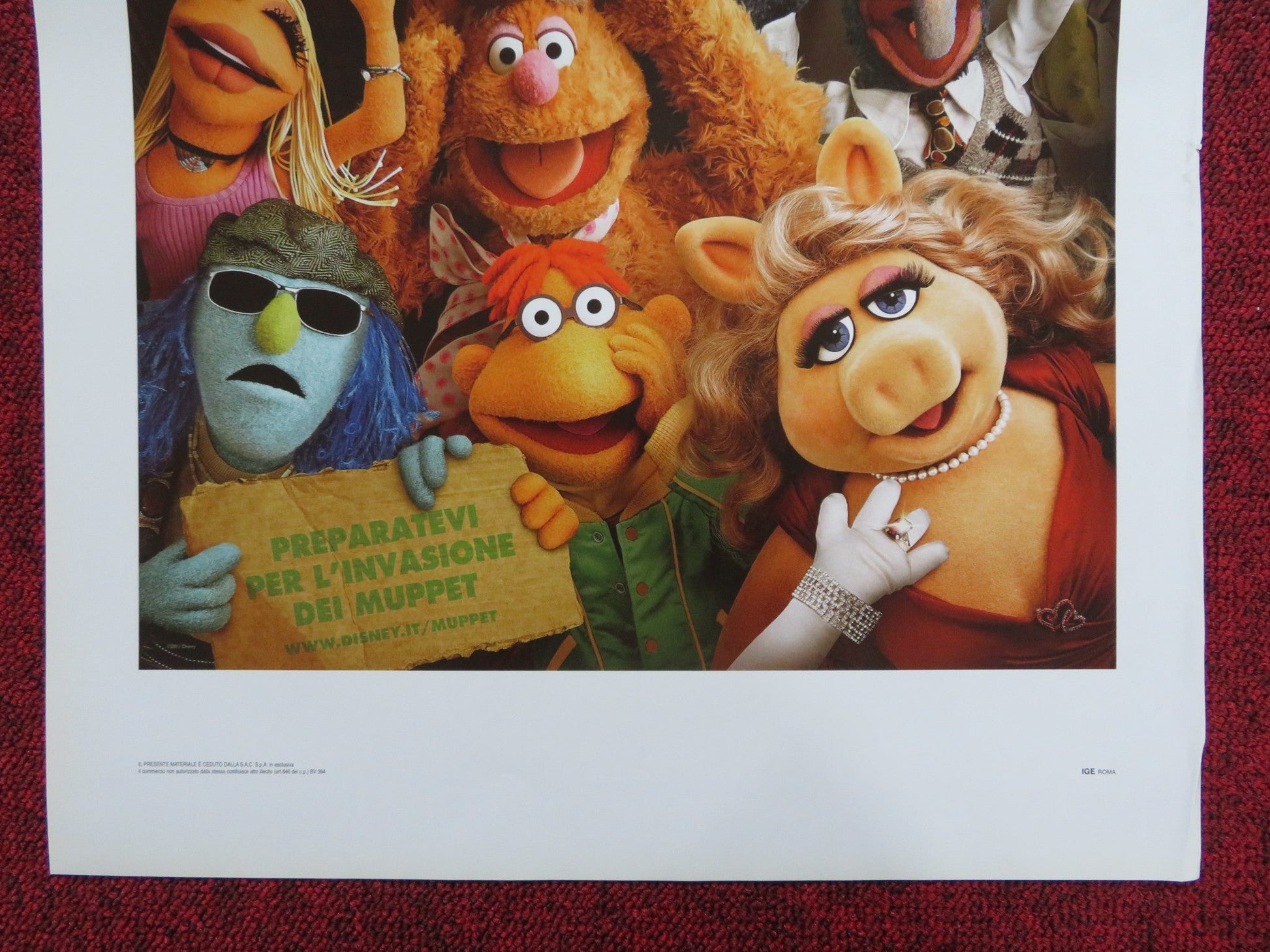 THE MUPPETS ITALIAN LOCANDINA POSTER DISNEY JASON SEGAL AMY ADAMS 2011 Rendezvous Cinema Movie posters