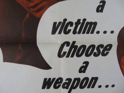 THE MURDER GAME FOLDED US ONE SHEET POSTER KEN SCOTT MARLA LANDI 1965 Rendezvous Cinema Movie posters