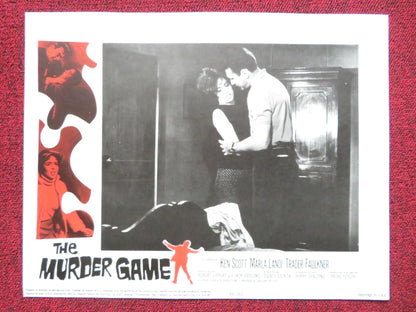 THE MURDER GAME US LOBBY CARD FULL SET KEN SCOTT MARLA LANDI 1965 Rendezvous Cinema Movie posters