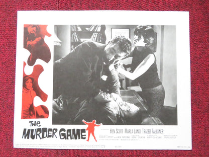 THE MURDER GAME US LOBBY CARD FULL SET KEN SCOTT MARLA LANDI 1965 Rendezvous Cinema Movie posters