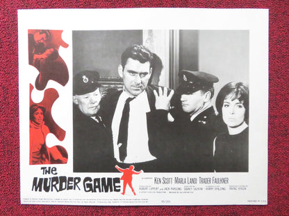 THE MURDER GAME US LOBBY CARD FULL SET KEN SCOTT MARLA LANDI 1965 Rendezvous Cinema Movie posters