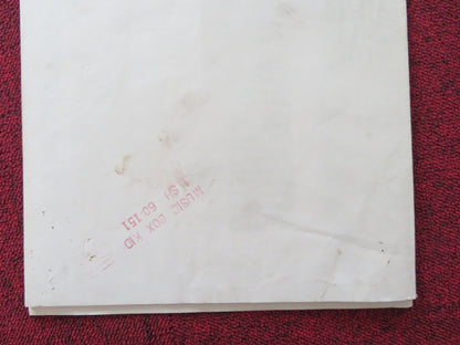 THE MUSIC BOX KID FOLDED US ONE SHEET POSTER RONALD FOSTER LUANA PATTEN 1960 Rendezvous Cinema Movie posters