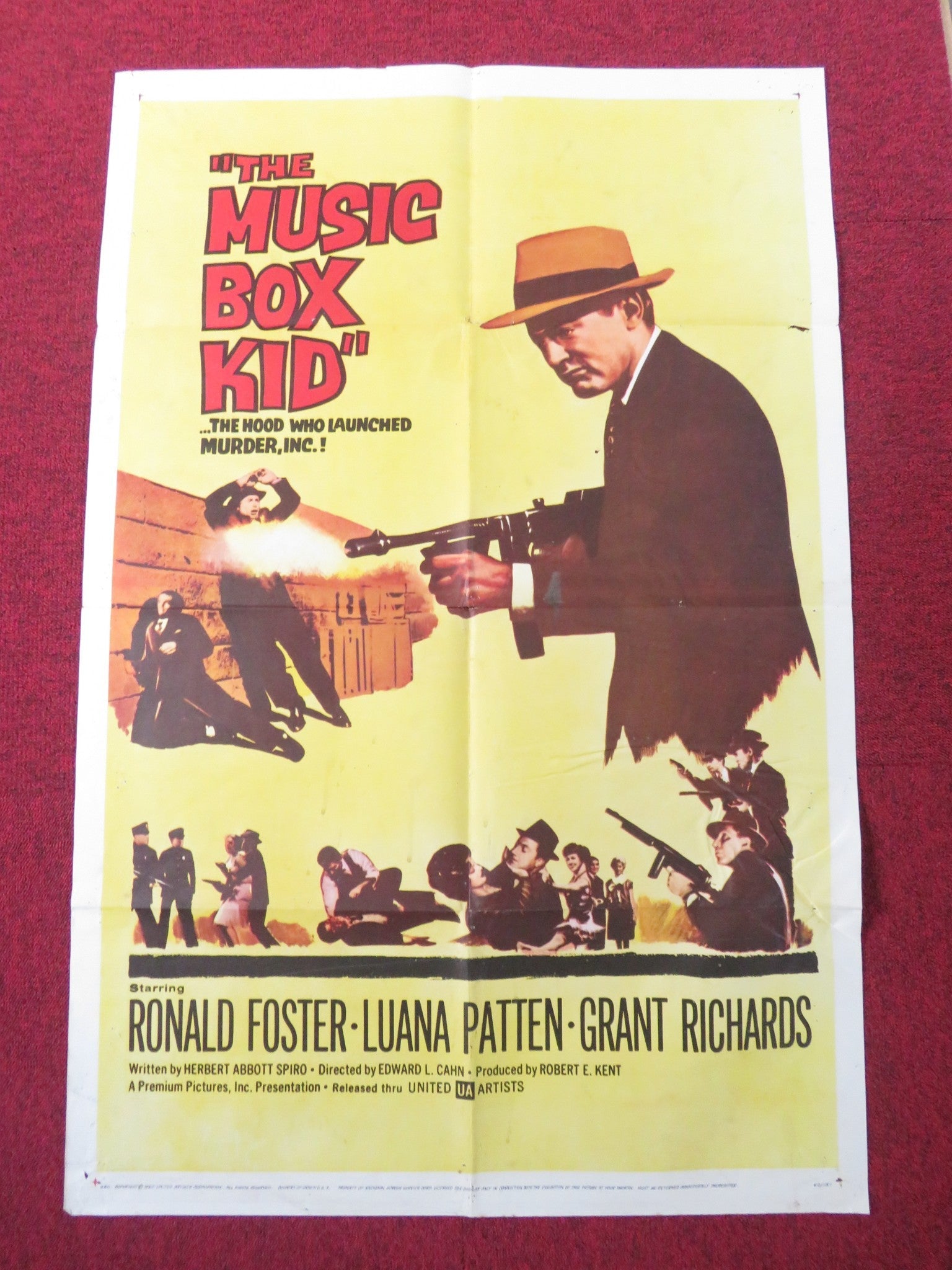THE MUSIC BOX KID FOLDED US ONE SHEET POSTER RONALD FOSTER LUANA PATTEN 1960 Rendezvous Cinema Movie posters