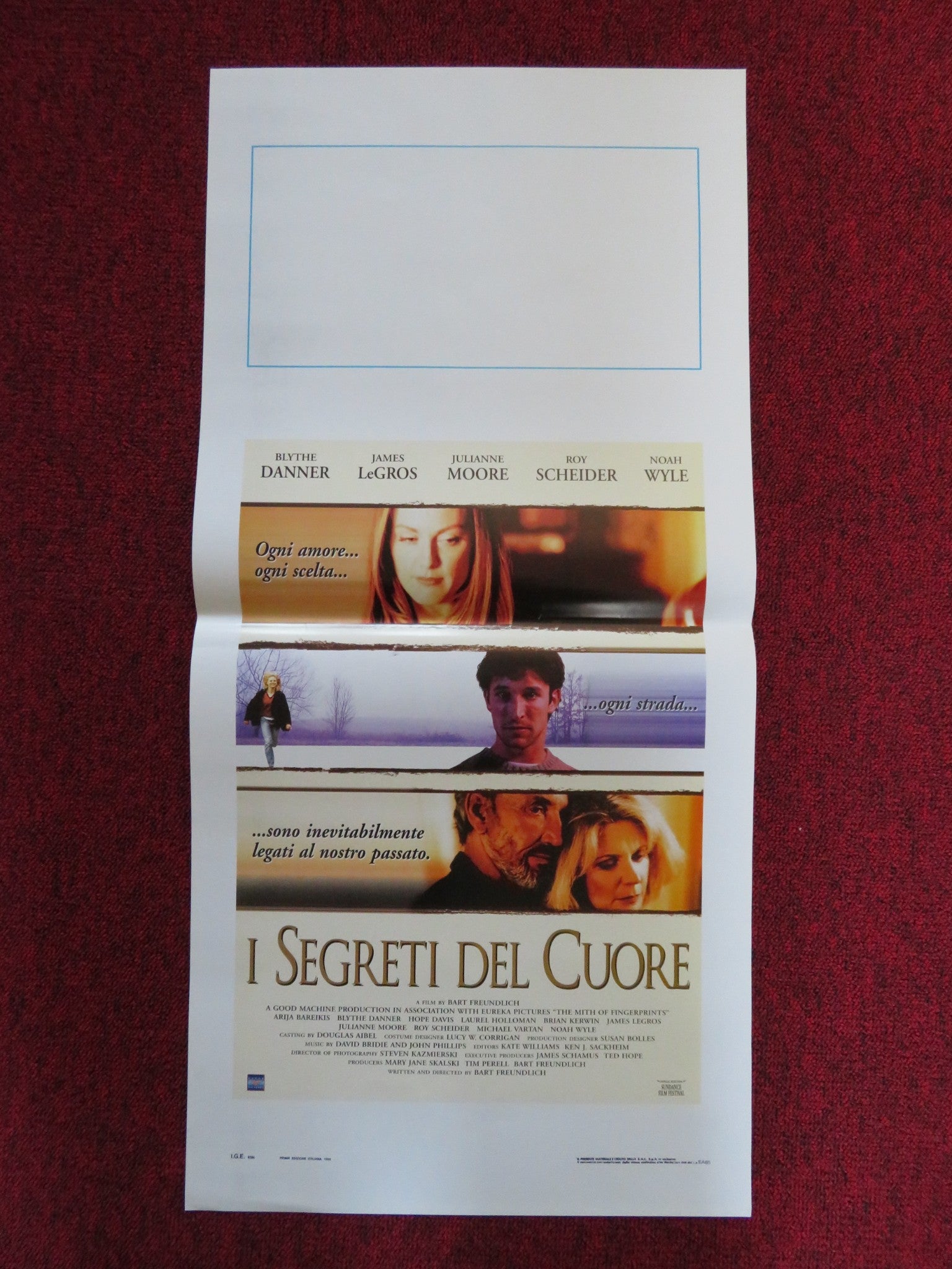 THE MYTH OF FINGERPRINTS ITALIAN LOCANDINA POSTER RANDEE ALLEN A. BAREIKIS 1997 Rendezvous Cinema Movie posters