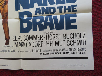THE NAKED AND THE BRAVE FOLDED US ONE SHEET POSTER ELKE SOMMER H. BUCHOLZ 1965 Rendezvous Cinema Movie posters