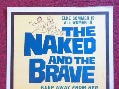 THE NAKED AND THE BRAVE US INSERT (14"x 36") POSTER ELKE SOMMER H. BUCHOLZ 1965 Rendezvous Cinema Movie posters